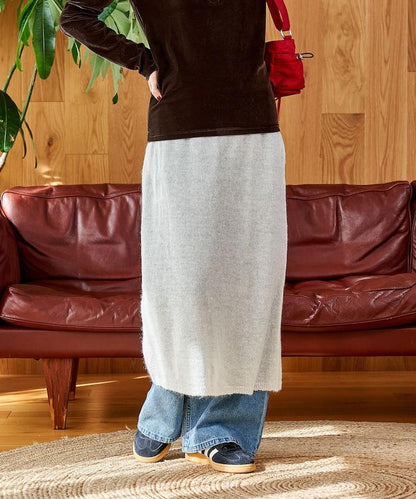 【套裝商品】鏤空針織打底褲裙套裝/蕾絲針織裙