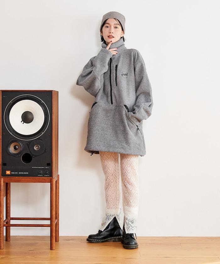 【套裝商品】鏤空針織打底褲裙套裝/蕾絲針織裙