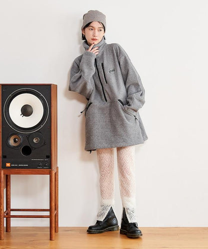 【套裝商品】鏤空針織打底褲裙套裝/蕾絲針織裙