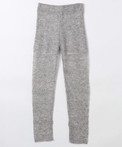 【套裝商品】鏤空針織打底褲裙套裝/蕾絲針織裙