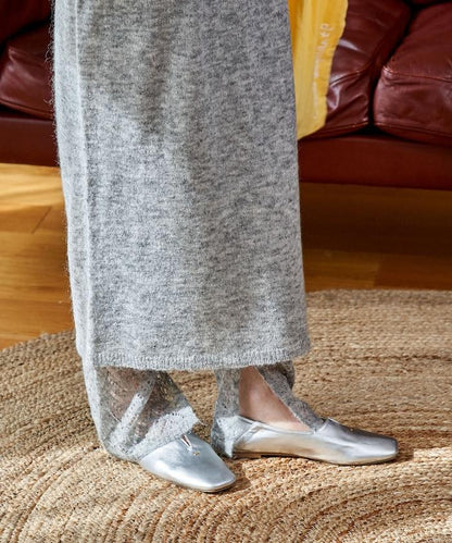 【套裝商品】鏤空針織打底褲裙套裝/蕾絲針織裙