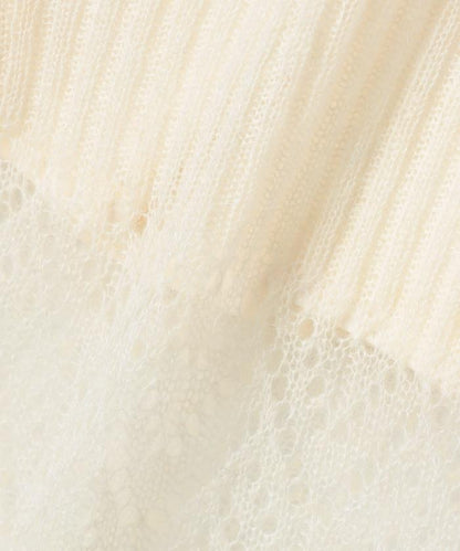 【套裝商品】鏤空針織打底褲裙套裝/蕾絲針織裙