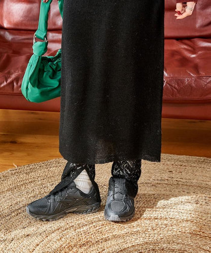 【套裝商品】鏤空針織打底褲裙套裝/蕾絲針織裙