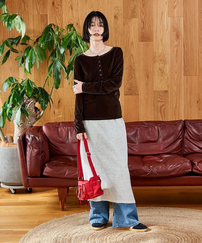 【套裝商品】鏤空針織打底褲裙套裝/蕾絲針織裙