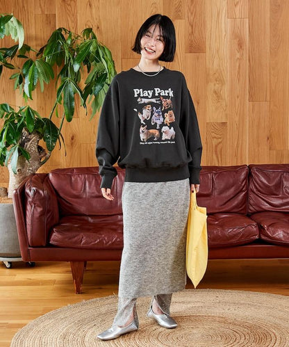 【套裝商品】鏤空針織打底褲裙套裝/蕾絲針織裙