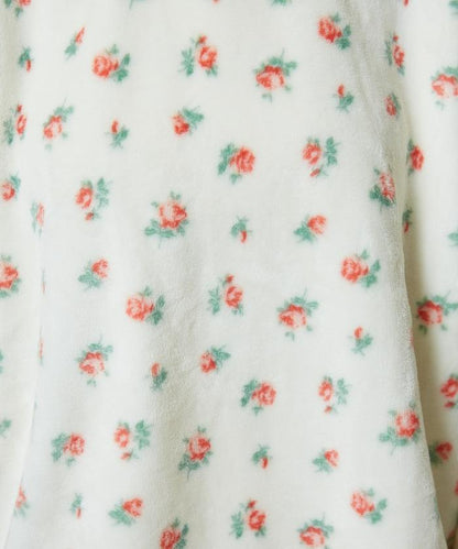 花卉印花法蘭絨家居服三件套