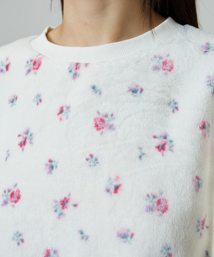 花卉印花法蘭絨家居服三件套