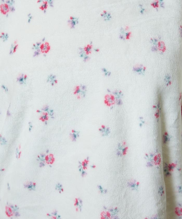 花卉印花法蘭絨家居服三件套