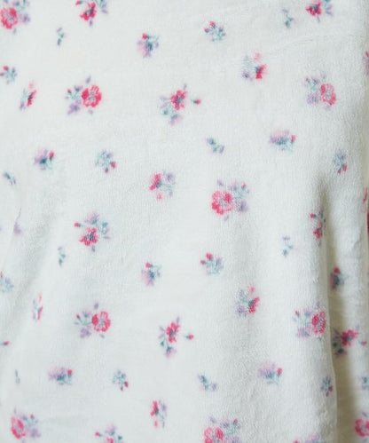 花卉印花法蘭絨家居服三件套