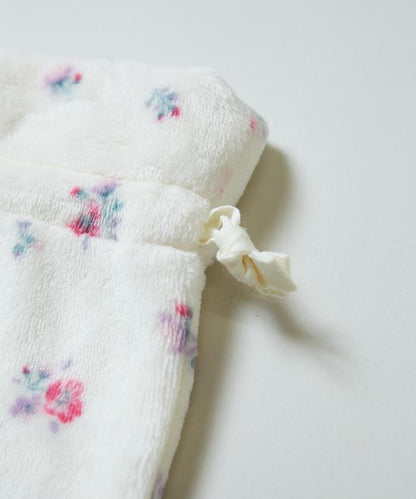 花卉印花法蘭絨家居服三件套