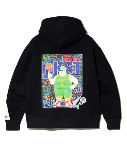 【Duckster/ダックスター】海報印花拉鍊連帽衛衣