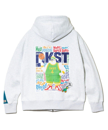 【Duckster/ダックスター】海報印花拉鍊連帽衛衣