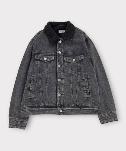 牛仔風暴騎士內襯羊羔絨牛仔夾克