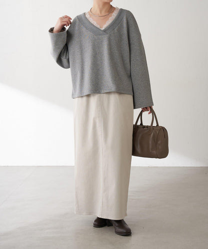 【彈力面料◎】Q.anos 修身牛仔半身裙