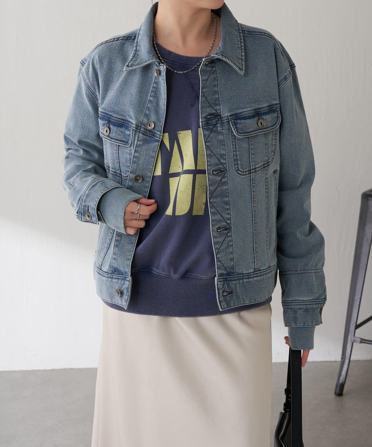 【2尺碼可選】Q.anos 彈力羅紋夾克