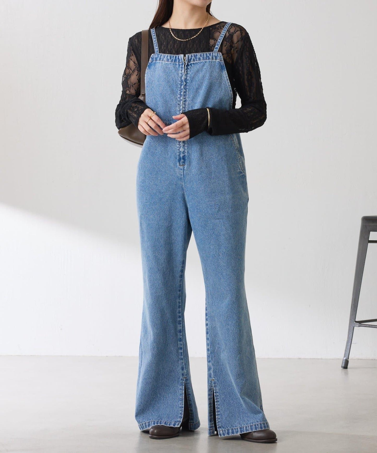 【顯瘦款】Q.anos 喇叭連體褲