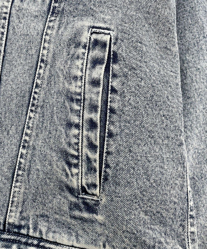 牛仔風暴騎士內襯羊羔絨牛仔夾克