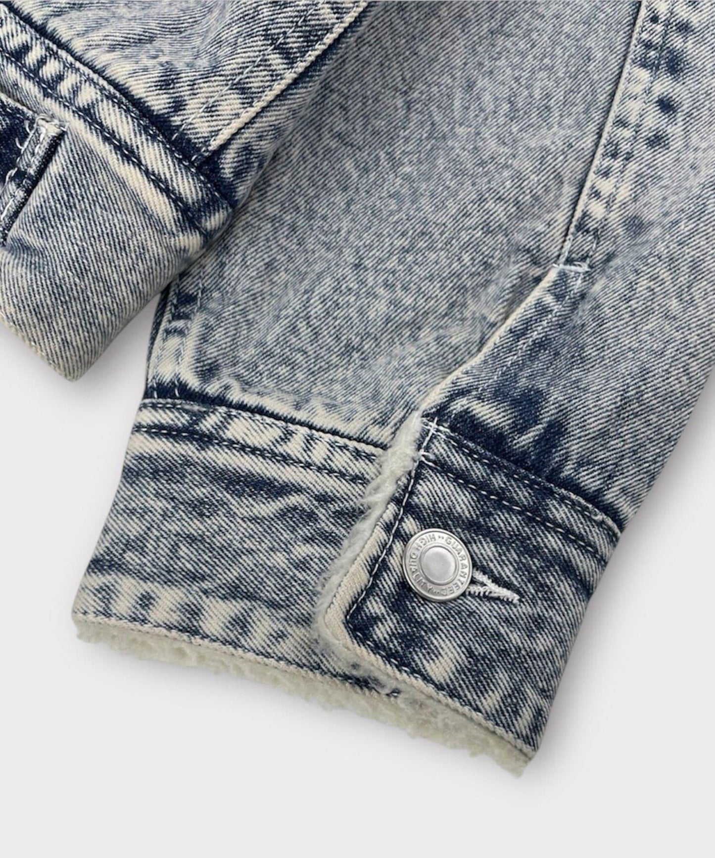 牛仔風暴騎士內襯羊羔絨牛仔夾克