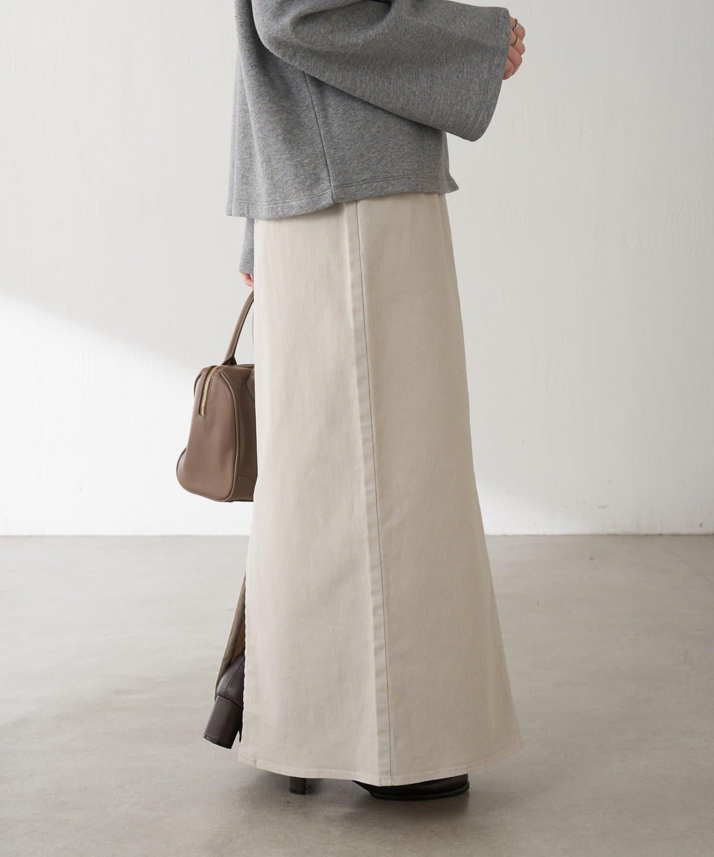 【彈力面料◎】Q.anos 修身牛仔半身裙