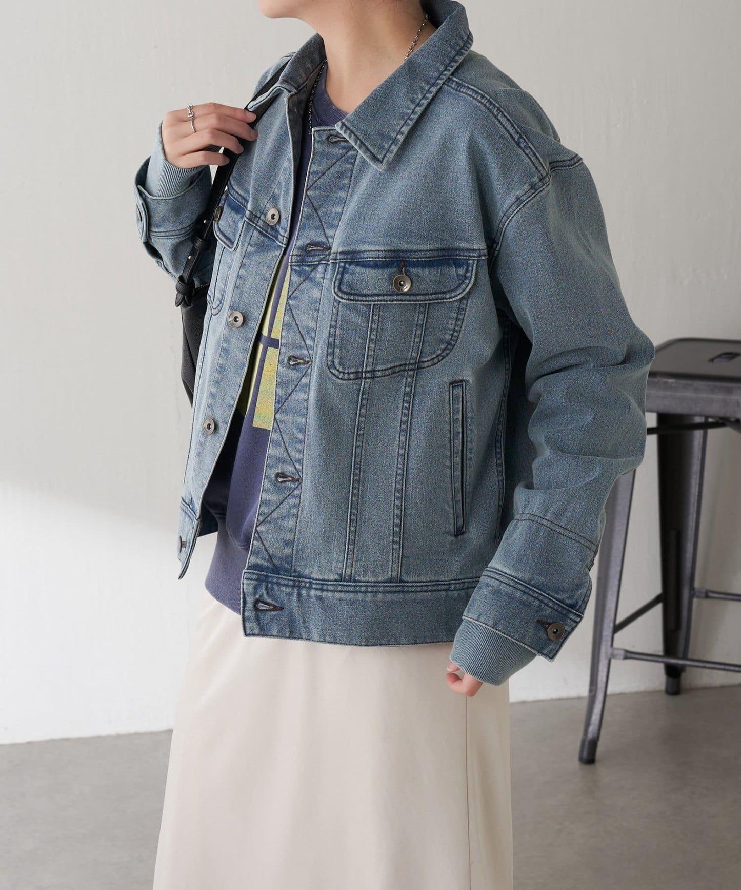 【2尺碼可選】Q.anos 彈力羅紋夾克