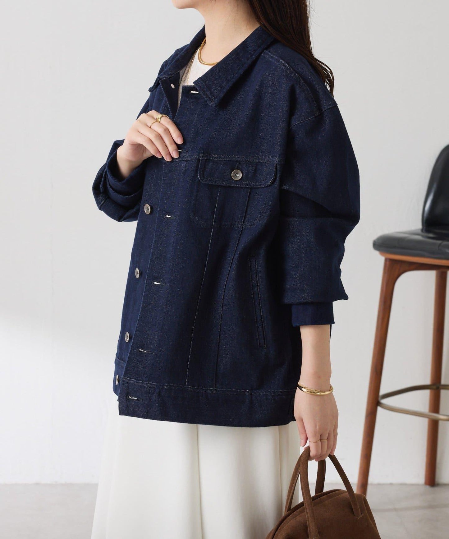 【2尺碼可選】Q.anos 彈力羅紋夾克