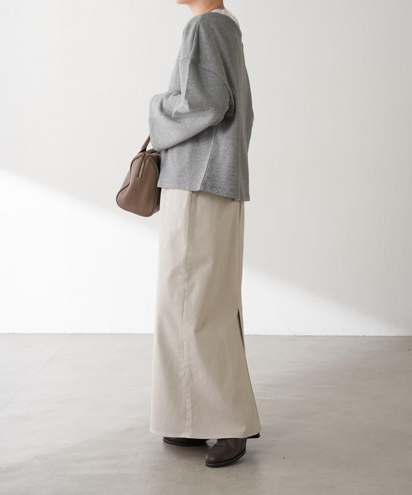 【彈力面料◎】Q.anos 修身牛仔半身裙