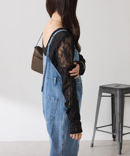 【疊穿推薦】Qanos蕾絲拼接長袖T恤