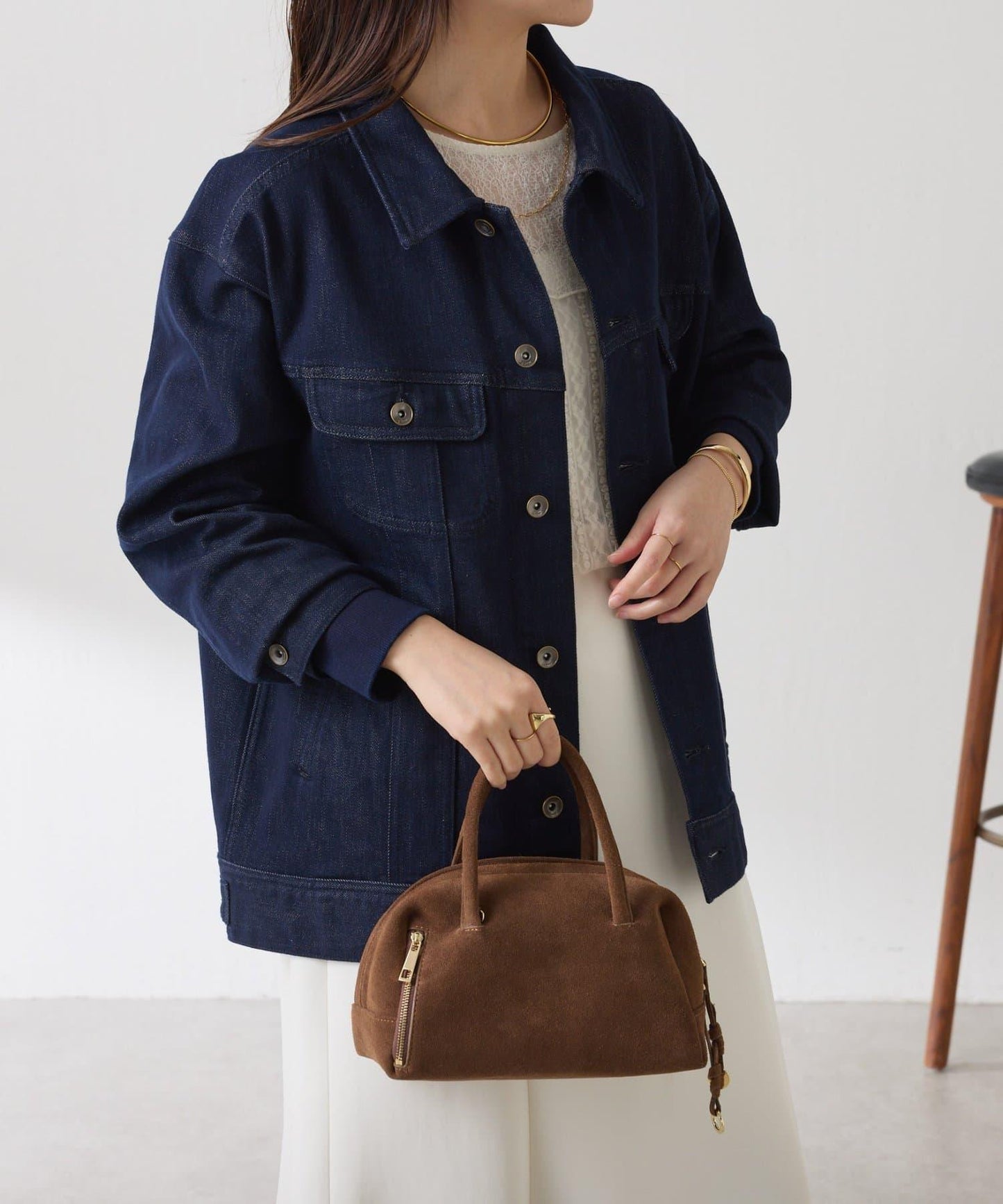 【2尺碼可選】Q.anos 彈力羅紋夾克