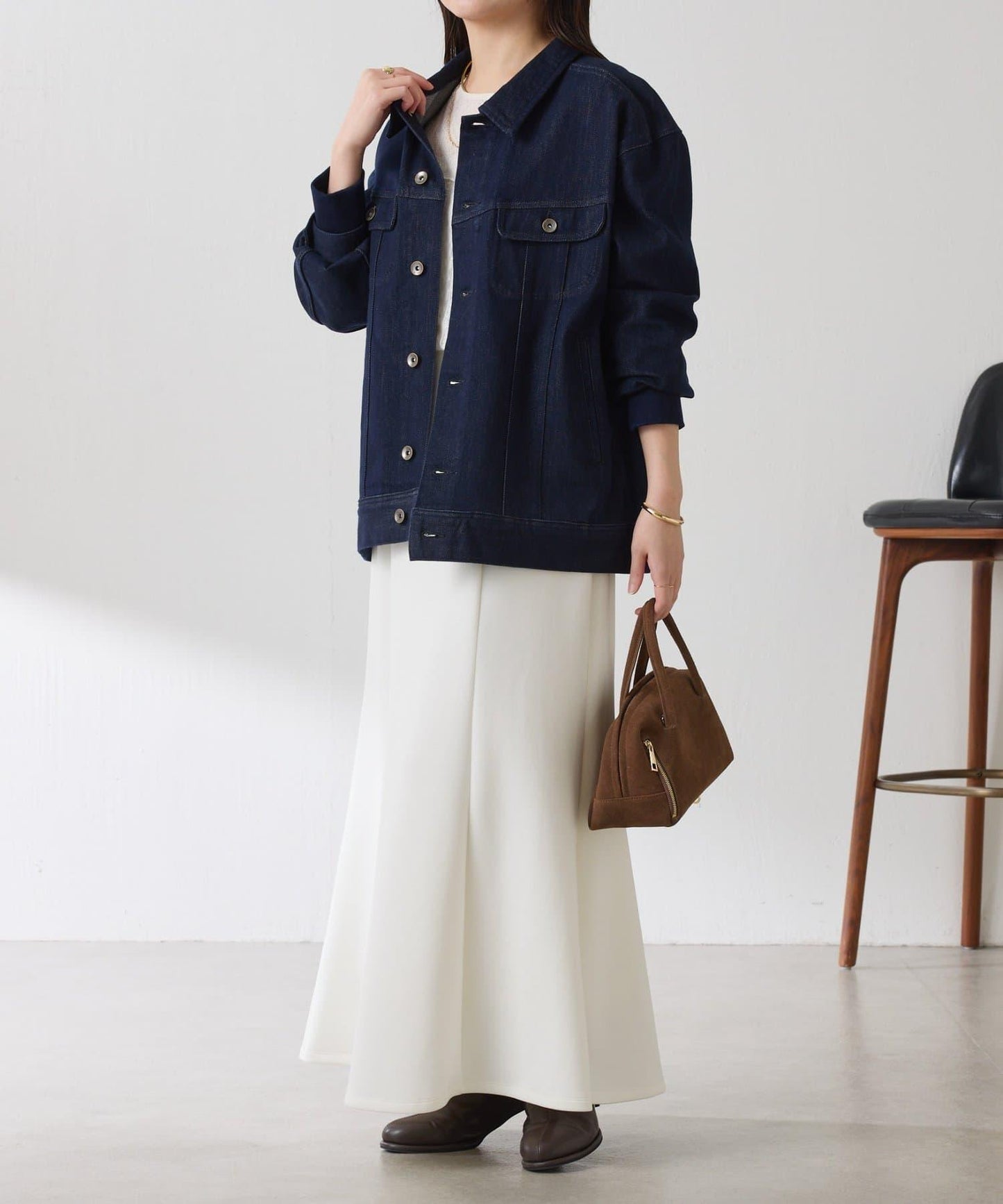 【2尺碼可選】Q.anos 彈力羅紋夾克