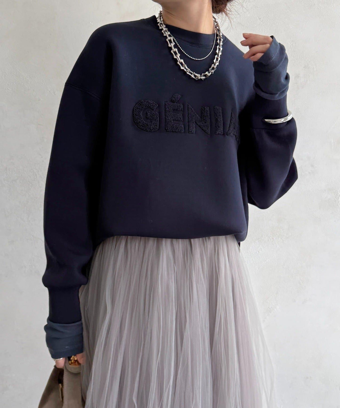 GENIAL毛圈繡標誌上衣