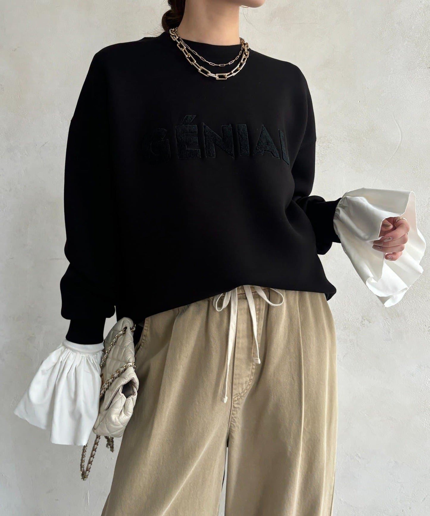 GENIAL毛圈繡標誌上衣