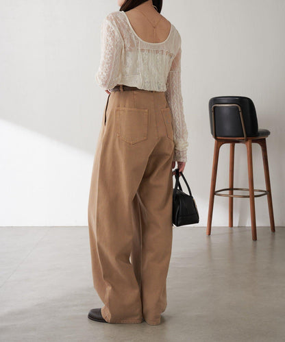 【疊穿推薦】Qanos蕾絲拼接長袖T恤