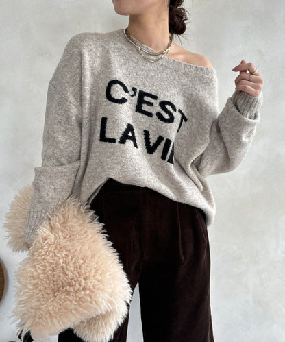 標誌拉鍊兩穿套頭衫