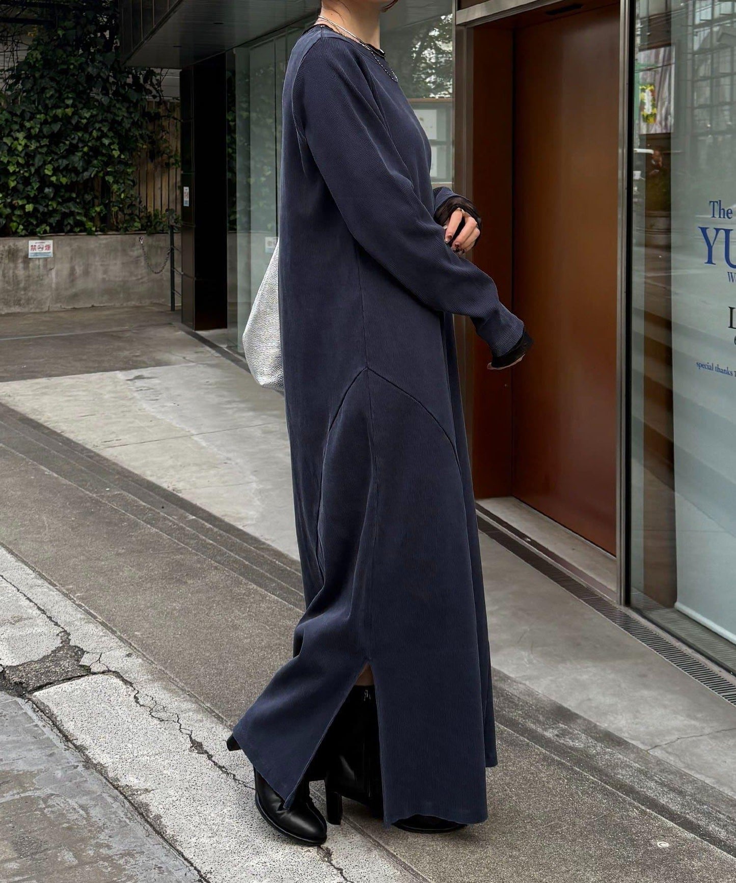 【修身顯瘦】Q.anos 網紗拼接連衣裙