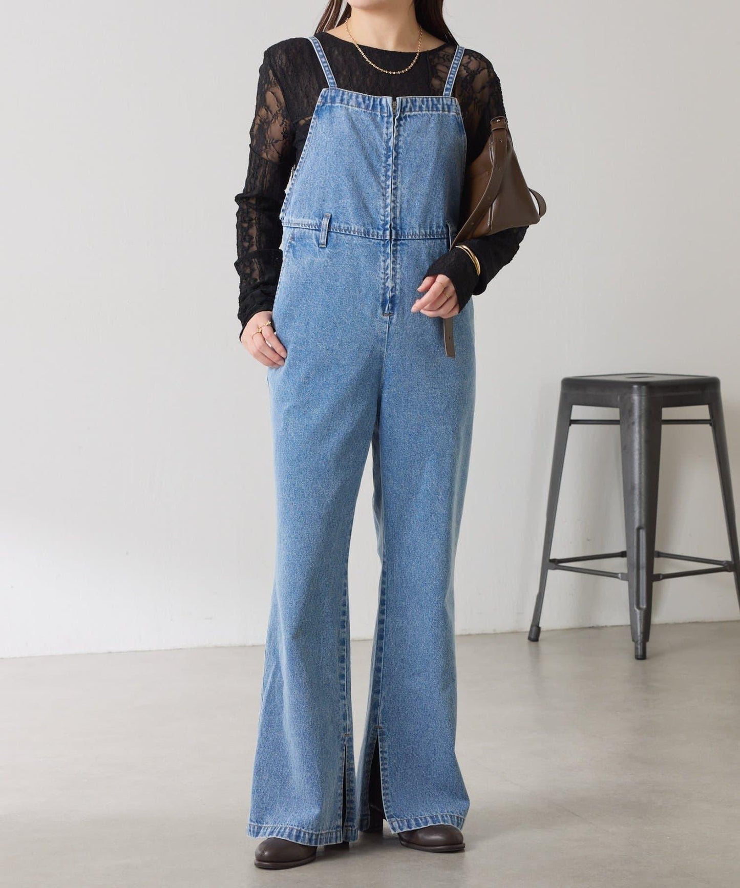 【顯瘦款】Q.anos 喇叭連體褲