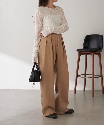 【疊穿推薦】Qanos蕾絲拼接長袖T恤