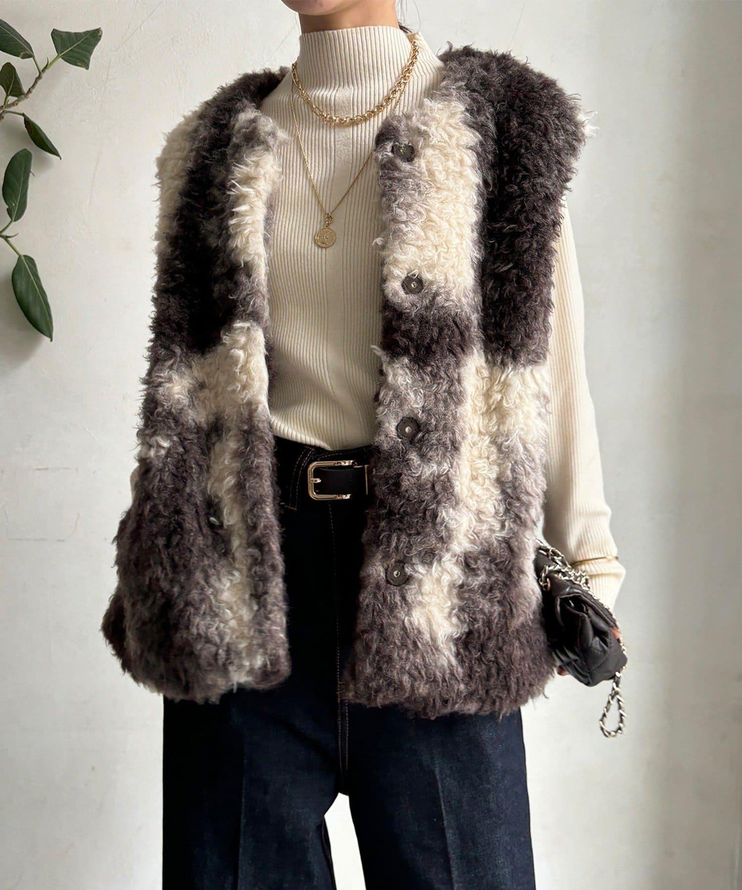 貴賓犬仿皮草漸變馬甲