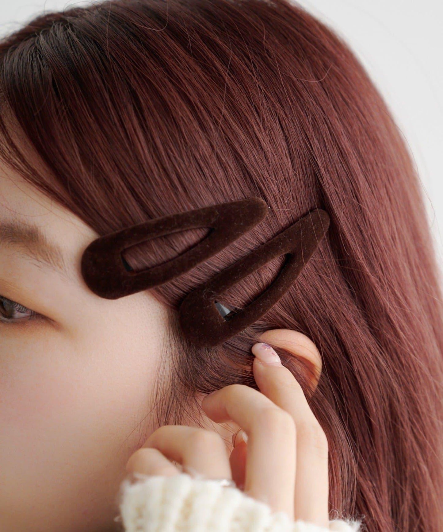 【fiw.】天鵝絨一字夾套裝