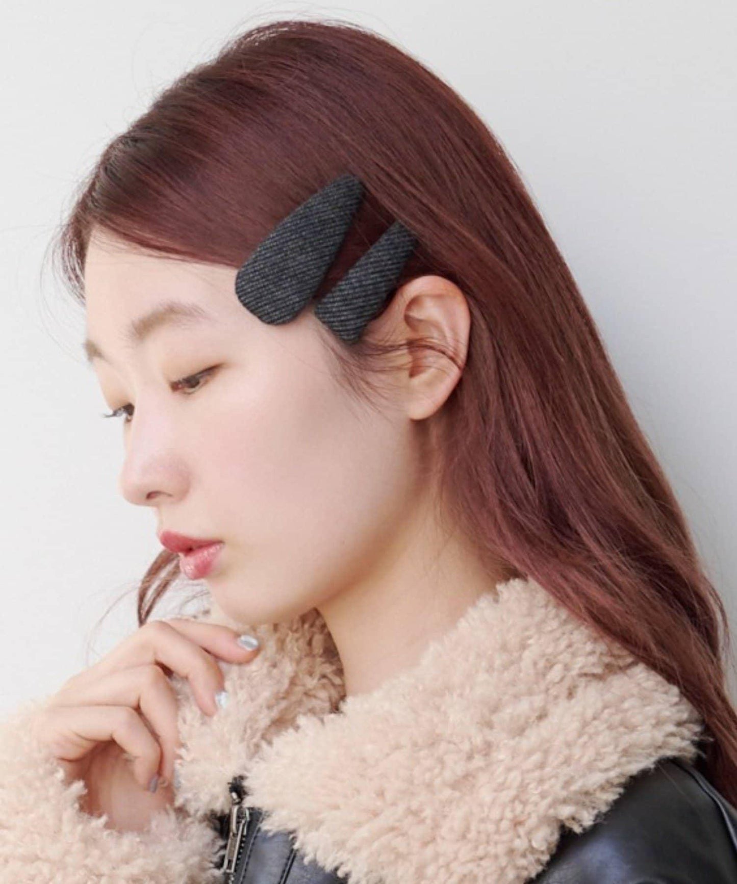 【fiw.】花呢髮夾套裝