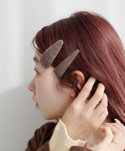 【fiw.】花呢髮夾套裝