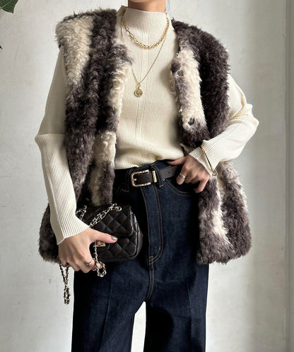 貴賓犬仿皮草漸變馬甲