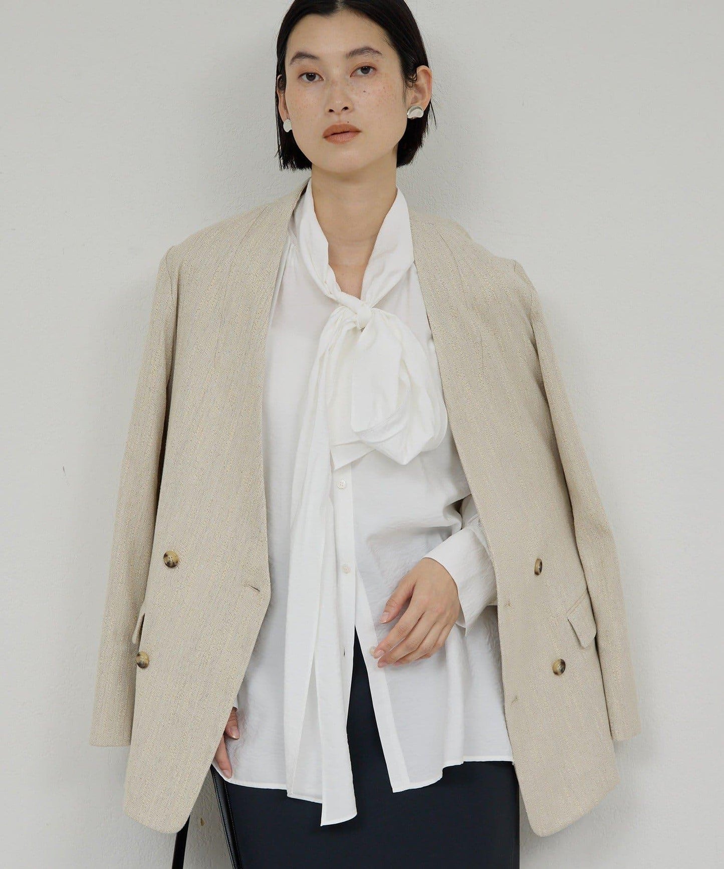 【近日開始】無領粗花呢夾克