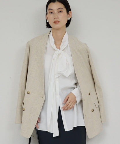 【近日開始】無領粗花呢夾克