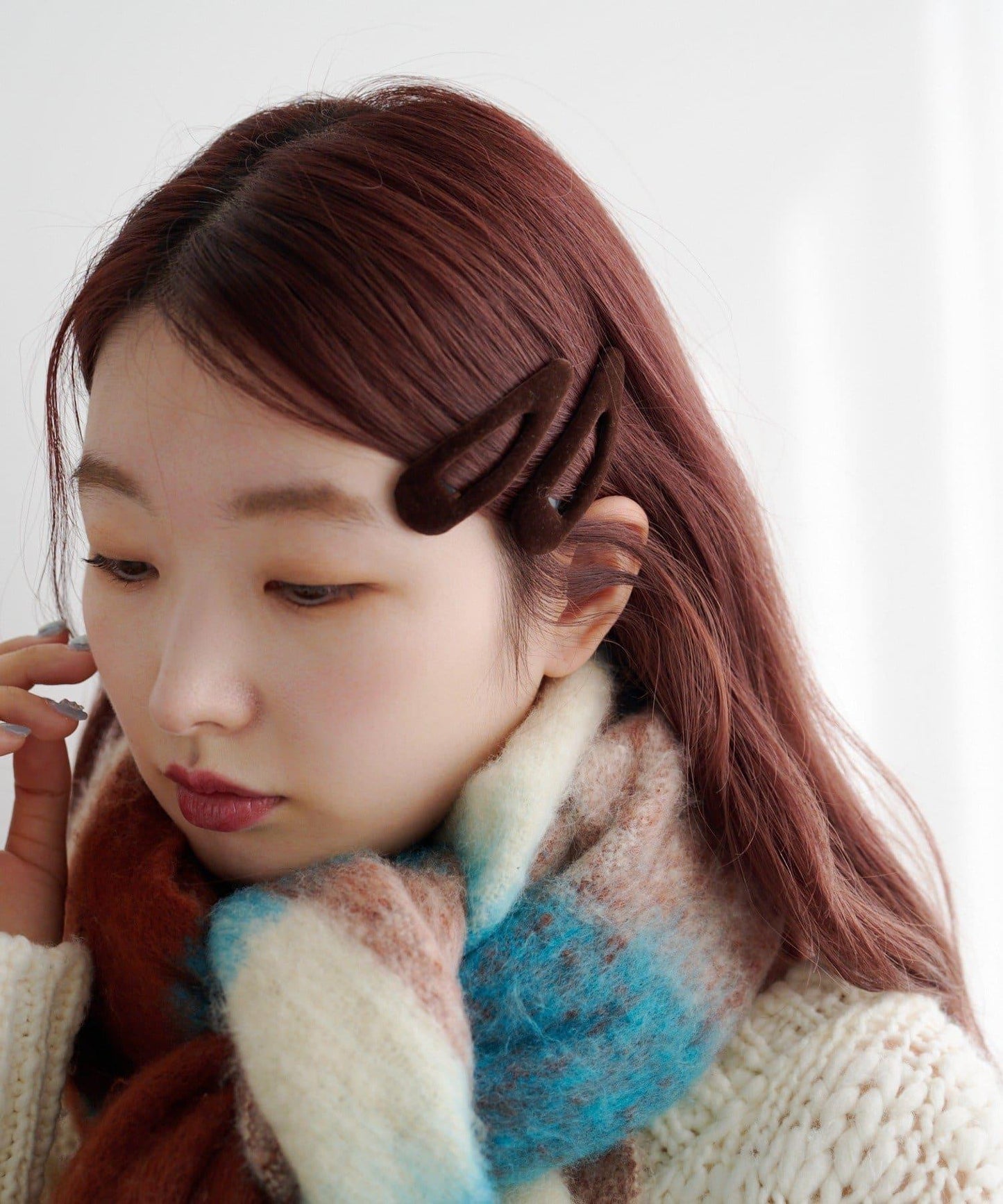 【fiw.】天鵝絨一字夾套裝