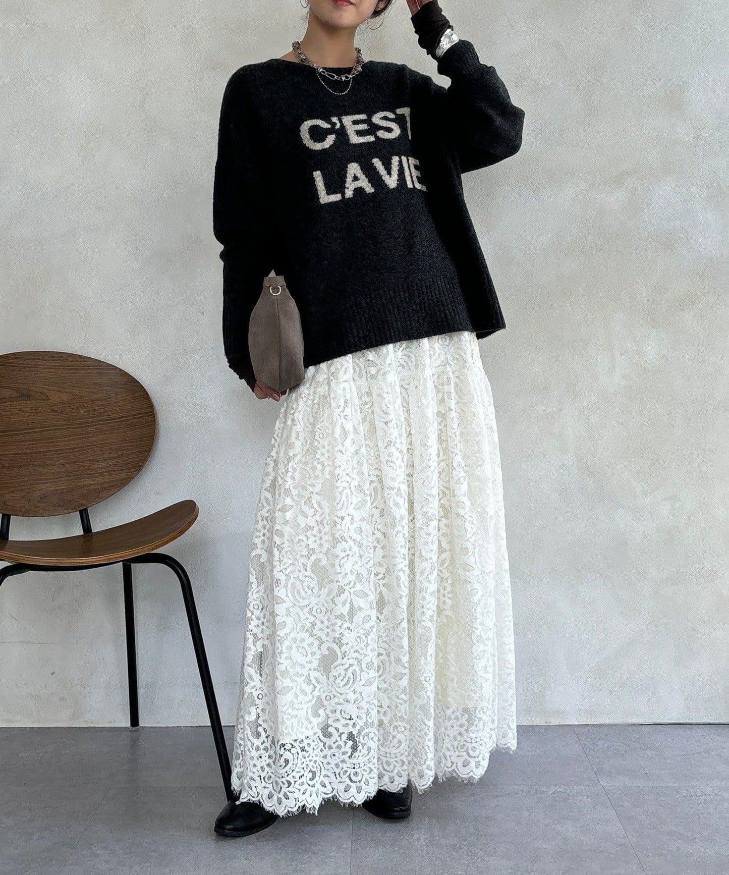 標誌拉鍊兩穿套頭衫