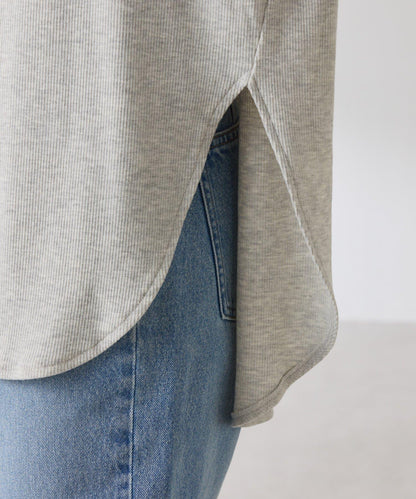 【領子可拆卸】Qanos 帶領荷葉邊長袖T恤