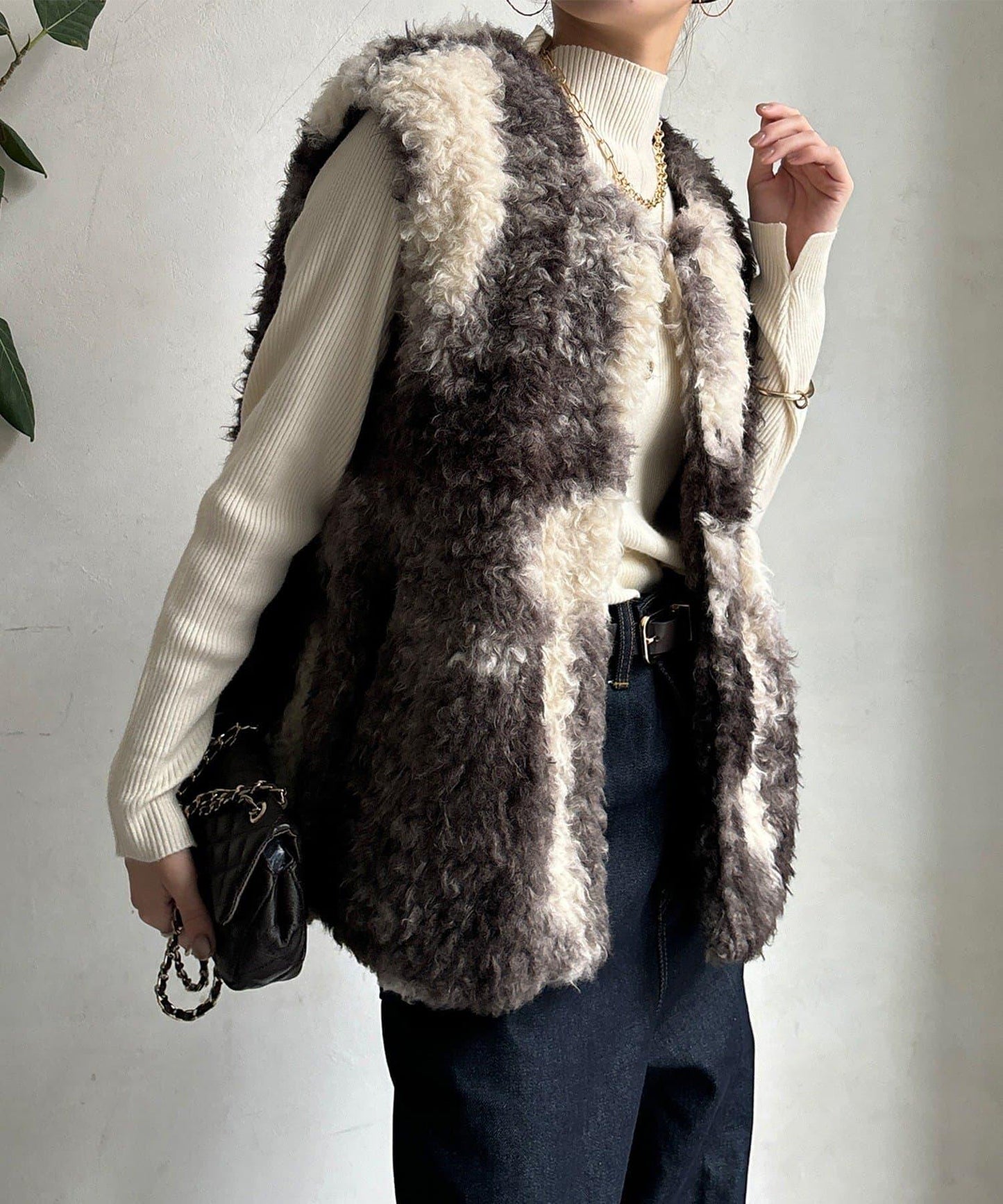 貴賓犬仿皮草漸變馬甲