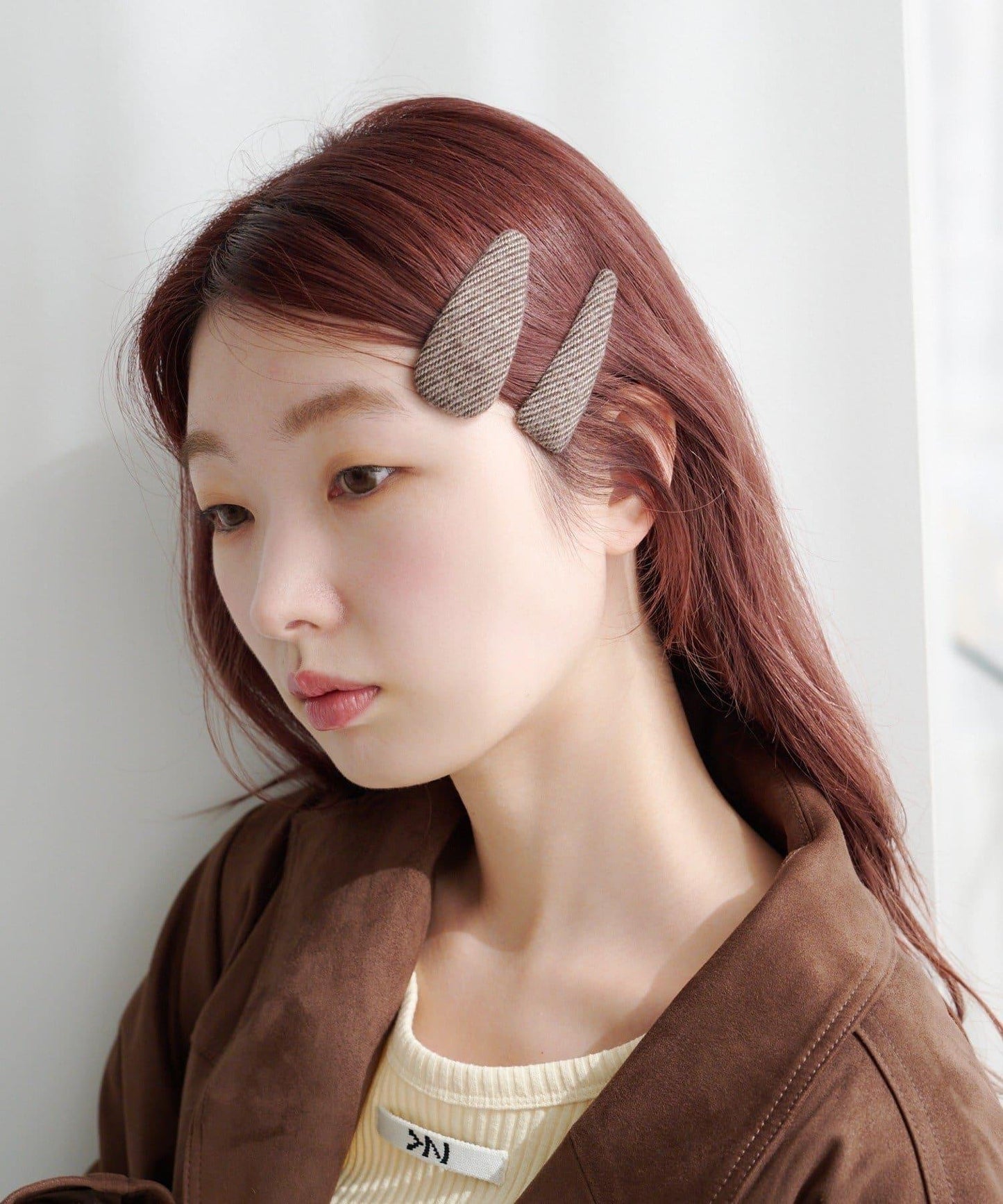 【fiw.】花呢髮夾套裝