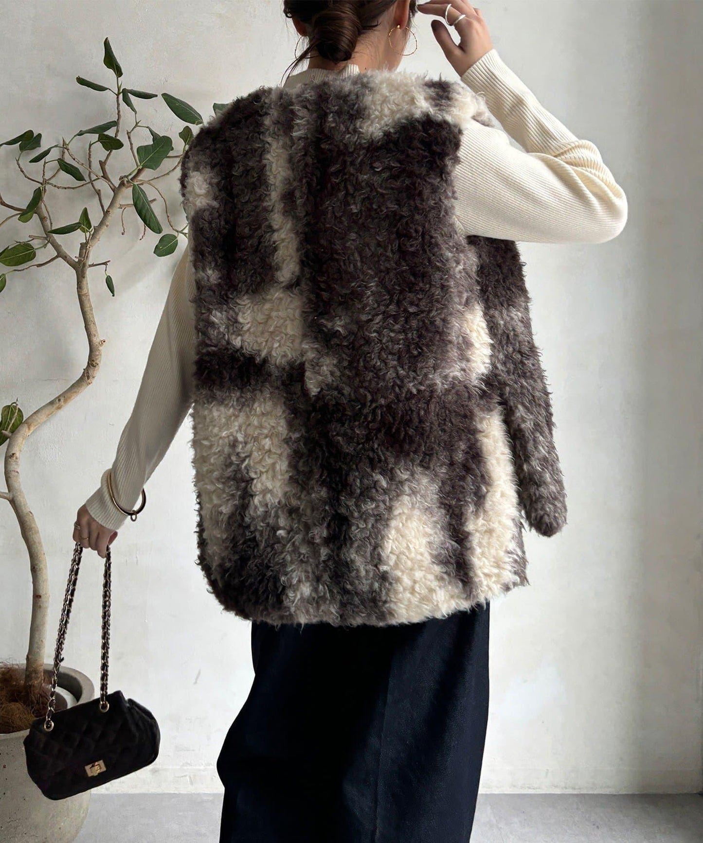 貴賓犬仿皮草漸變馬甲