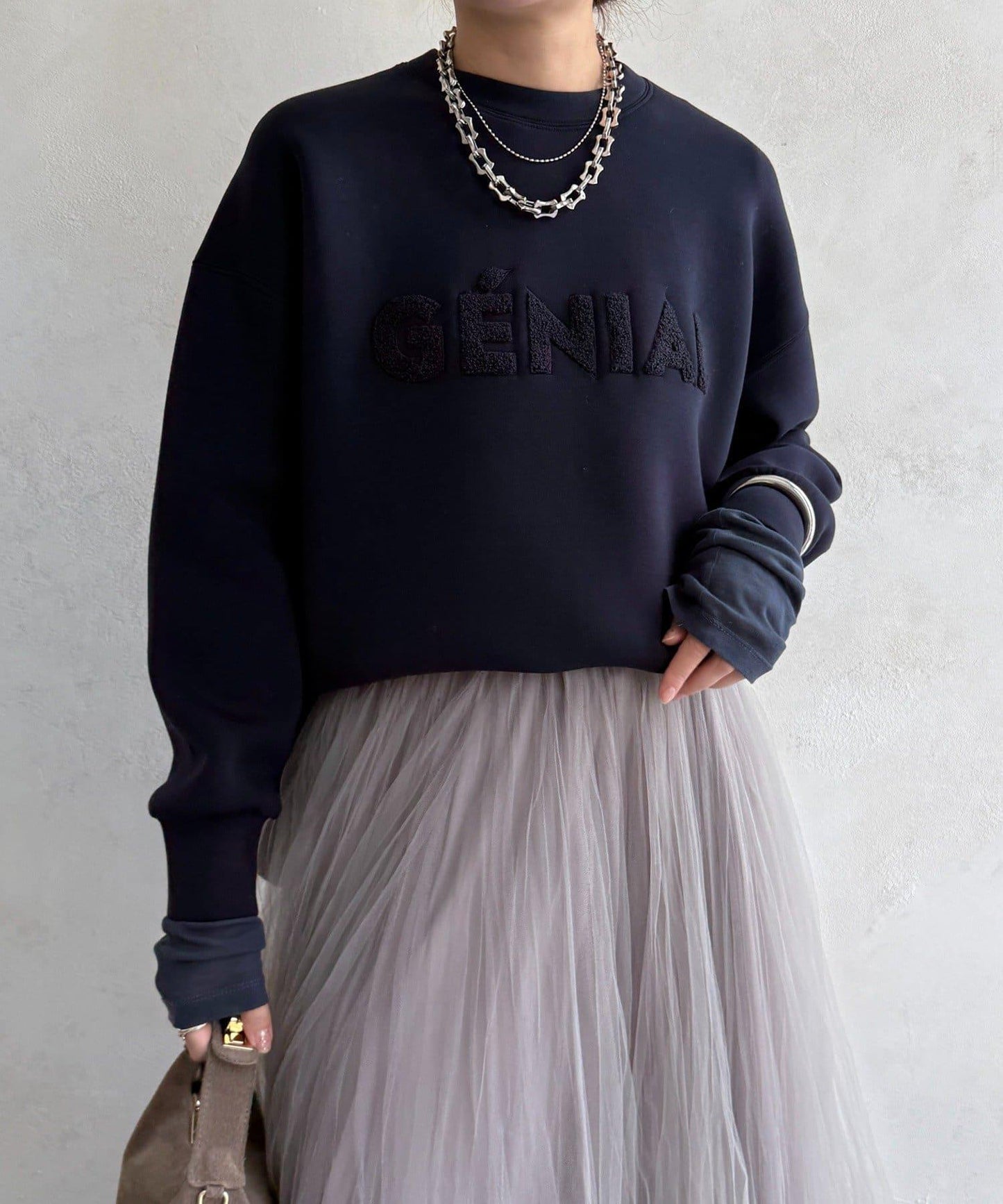 GENIAL毛圈繡標誌上衣